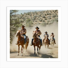 'The Cowboys' Art Print