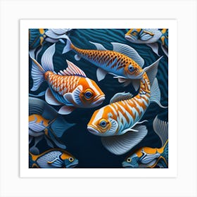 Koi Fish 3 Art Print