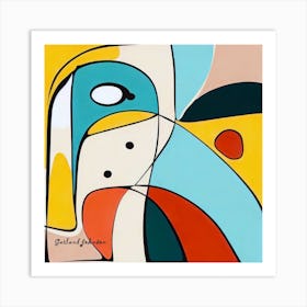 Picasso style Art Print