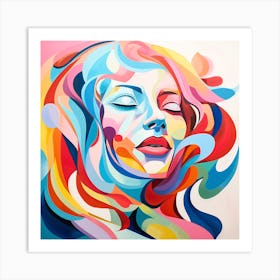 Abstract Of A Woman Art Print