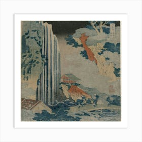 Waterfall At Yamaguchi Art Print