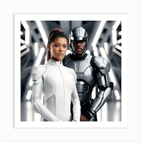 Futuristic Couple 102 Art Print