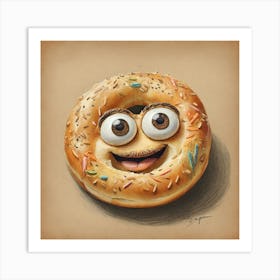 Bagel 8 Art Print