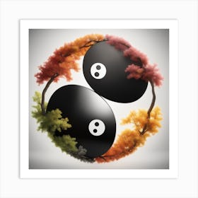 Yin Yang 3 Art Print