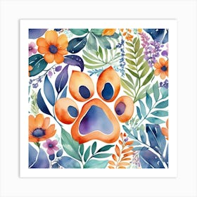 Clemson Paw Art Print