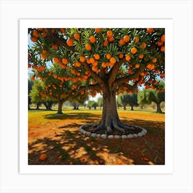 Default Under The Orange Tree Art 0 Art Print