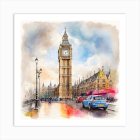 Big Ben Clock Art Print