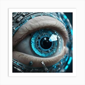 Futuristic Eye Art Print