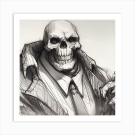 Skeleton 1 Art Print