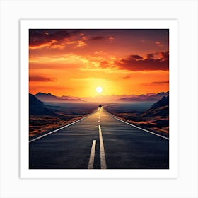 Road To The Sunset Art Print