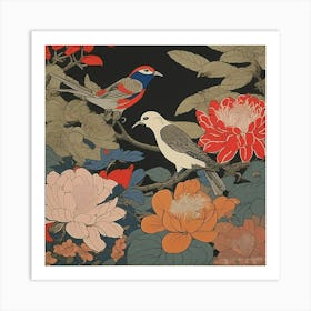 Asian Birds 1 Art Print