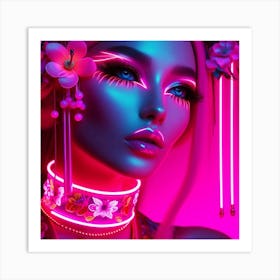 Neon Art 2 Art Print