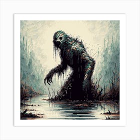 Monster In The Swamp Art Print