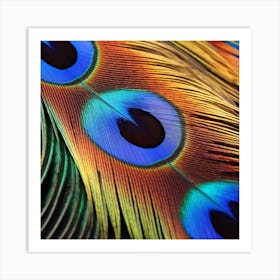 Peacock Feathers 19 Art Print