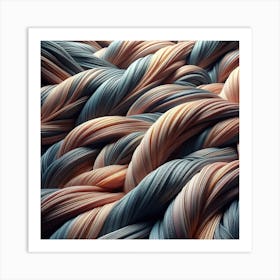 Elegant textures of intertwining 2 Art Print