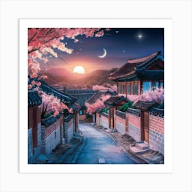 Korean Village Art Print