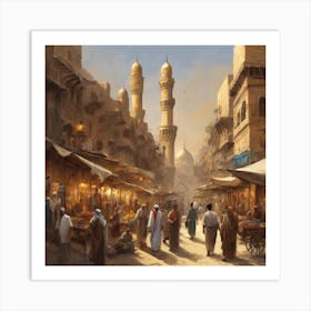 Egyptian Market Art Print