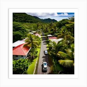 Plant Community Vegetation Window Car Holiday Maker Drone District Tour Tourism Rural Walk Art Print