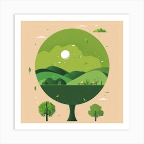 Tree In The Forest 6 Art Print