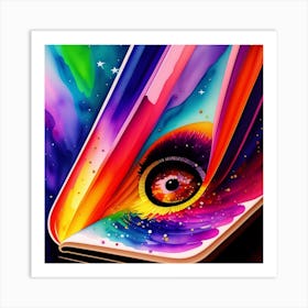 Eye Of The Book Art Print