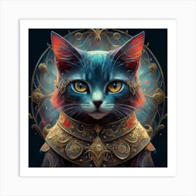 Fashion Cat Art Print 1 Art Print