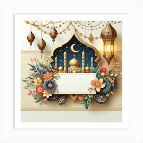 Muslim Ramadan Background 2 Art Print