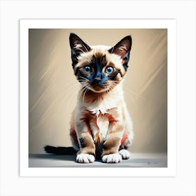 Siamese Cat Art Print