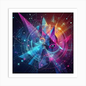 Abstract Space Background Art Print