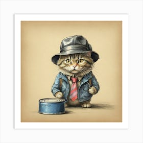 Cat In Hat 11 Art Print