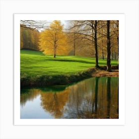 Autumn In The Park 2 Art Print