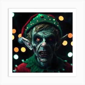 Zombie Elf 2 Art Print