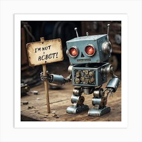 I'm Not Robot 2 Art Print