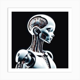 Robot Woman 40 Art Print