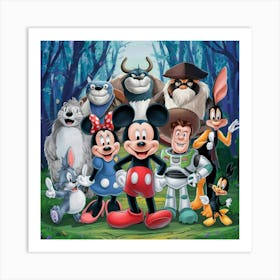 Mickey And Friends 2 Art Print