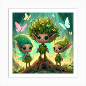 Fairy Trio Art Print