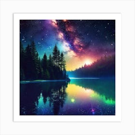 Galaxy Wallpaper 36 Art Print