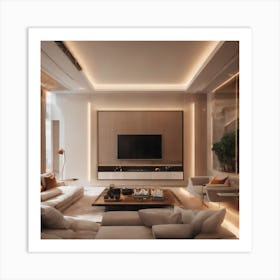 Futuristic interior design 1 Art Print