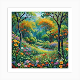 Forest In Bloom Art Print