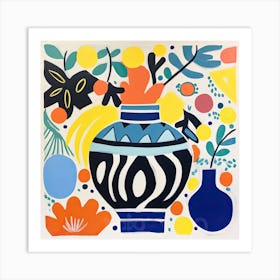 Floral Vase 2 The Matisse Inspired Art Collection Art Print