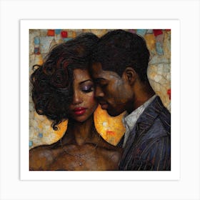 Echantedeasel 93450 African American Black Love Stylize 995 Aaa16e01 7e38 40c9 8b7a 13ec8175305a Art Print