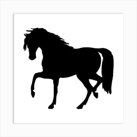 Horse Silhouette Art Print