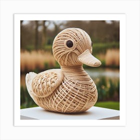 A Duck baby made of rope 3 Art Print