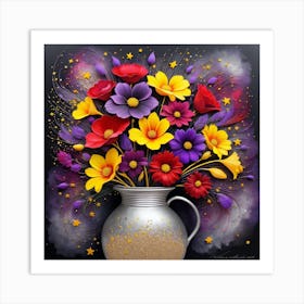 Flowers In A Vase 25 Art Print