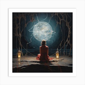 Full Moon Art Print