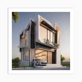 Modern House Design Art Print