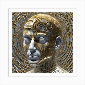 Man With A Golden Head Art Print