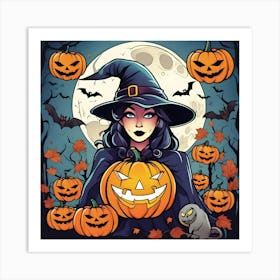 Halloween Witch 8 Art Print