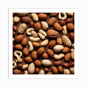 Nuts As A Frame (6) Art Print