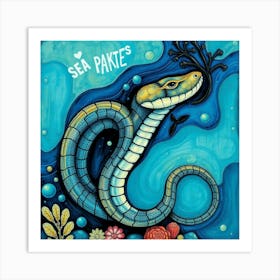 Sea Python Art Print