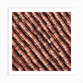 Tiled Roof Background Art Print